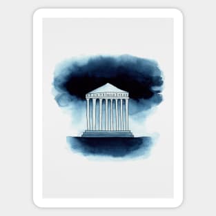 Parthenon watercolour Sticker